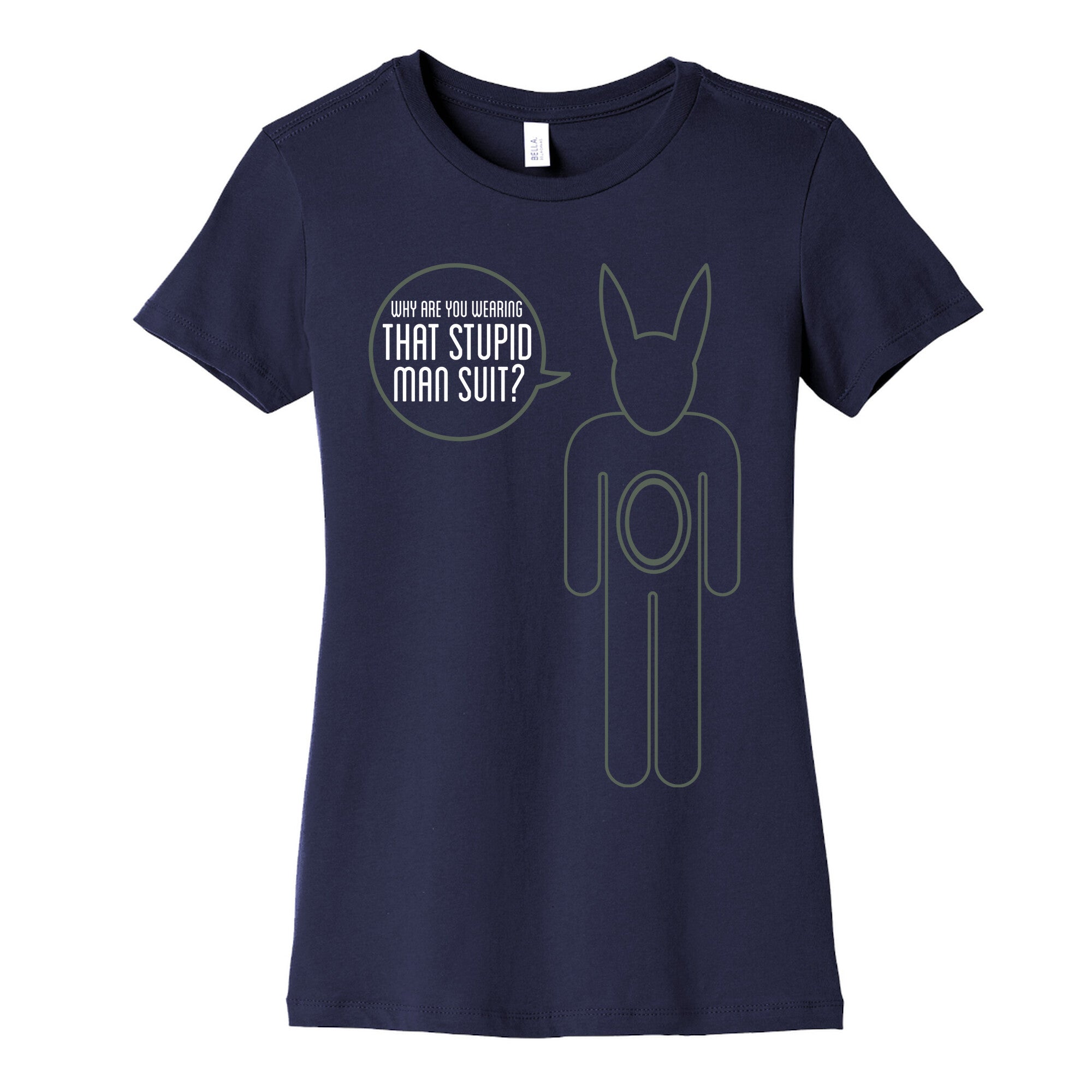 Stupid Man Suit Women's Cotton Tee